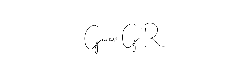 Also You can easily find your signature by using the search form. We will create Ganavi G R name handwritten signature images for you free of cost using Andilay-7BmLP sign style. Ganavi G R signature style 4 images and pictures png