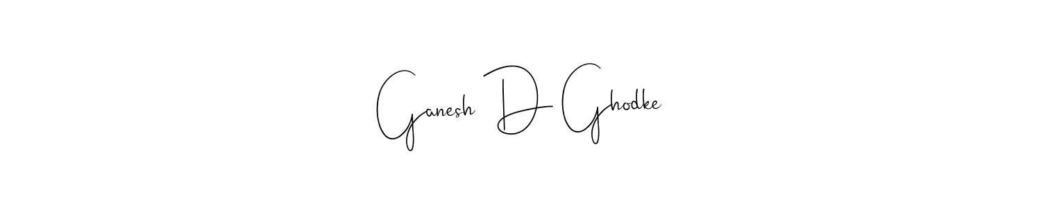 Make a beautiful signature design for name Ganesh D Ghodke. Use this online signature maker to create a handwritten signature for free. Ganesh D Ghodke signature style 4 images and pictures png