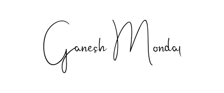 Generate high-definition signature styles for Ganesh Mondal. The Andilay-7BmLP typeface ensures crisp legibility and sophisticated design. Ganesh Mondal signature style 4 images and pictures png