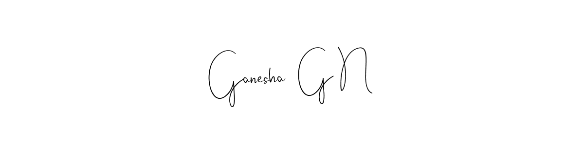 Once you've used our free online signature maker to create your best signature Andilay-7BmLP style, it's time to enjoy all of the benefits that Ganesha  G N name signing documents. Ganesha  G N signature style 4 images and pictures png