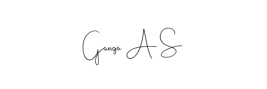 You should practise on your own different ways (Andilay-7BmLP) to write your name (Ganga A S) in signature. don't let someone else do it for you. Ganga A S signature style 4 images and pictures png