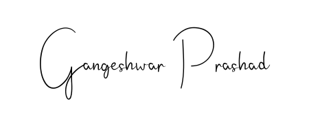 Enhance your business communications with Gangeshwar Prashad signature in Andilay-7BmLP lettering. Clean, modern, and universally compatible. Gangeshwar Prashad signature style 4 images and pictures png