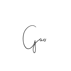 Also we have Gao name is the best signature style. Create professional handwritten signature collection using Andilay-7BmLP autograph style. Gao signature style 4 images and pictures png