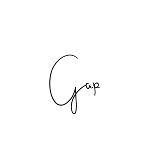 Create a beautiful signature design for name Gap. With this signature (Andilay-7BmLP) fonts, you can make a handwritten signature for free. Gap signature style 4 images and pictures png