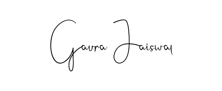 Make your name Gaura Jaiswal memorable on every contract using Andilay-7BmLP autograph style. Instant transparent background export available. Gaura Jaiswal signature style 4 images and pictures png