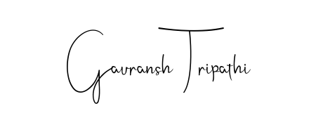 This is the best signature style for the Gauransh Tripathi name. Also you like these signature font (Andilay-7BmLP). Mix name signature. Gauransh Tripathi signature style 4 images and pictures png