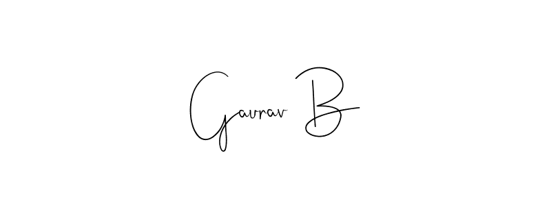 Also You can easily find your signature by using the search form. We will create Gaurav B name handwritten signature images for you free of cost using Andilay-7BmLP sign style. Gaurav B signature style 4 images and pictures png