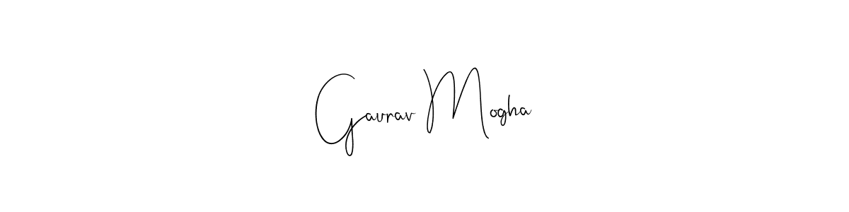 Make a beautiful signature design for name Gaurav Mogha. With this signature (Andilay-7BmLP) style, you can create a handwritten signature for free. Gaurav Mogha signature style 4 images and pictures png
