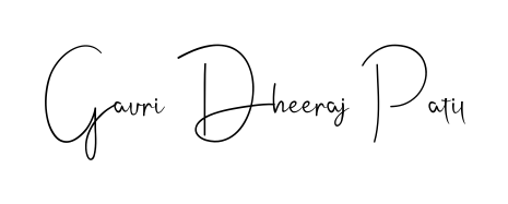 See photos of Gauri Dheeraj Patil official signature. Check more albums & portfolios. Read reviews & check more about Andilay-7BmLP font. Gauri Dheeraj Patil signature style 4 images and pictures png