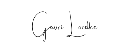 Make your name Gauri Londhe memorable on every contract using Andilay-7BmLP autograph style. Instant transparent background export available. Gauri Londhe signature style 4 images and pictures png
