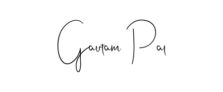 Give your name Gautam Pal an exquisite flair with the Andilay-7BmLP script font. Ideal for contracts, resumes, and formal letterheads. Gautam Pal signature style 4 images and pictures png