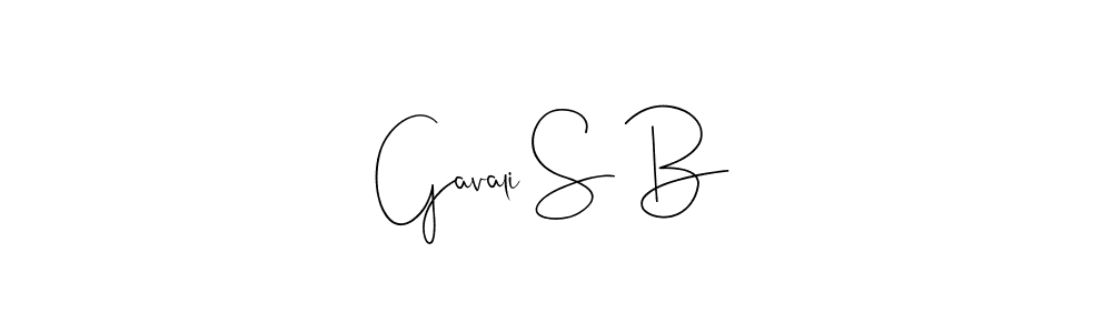 Once you've used our free online signature maker to create your best signature Andilay-7BmLP style, it's time to enjoy all of the benefits that Gavali S B name signing documents. Gavali S B signature style 4 images and pictures png