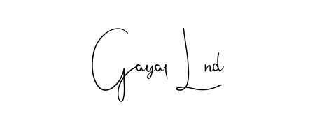 Looking for an artistic signature for Gayal Lnd? The Andilay-7BmLP calligraphy style gives a sophisticated flow suitable for business cards and emails. Gayal Lnd signature style 4 images and pictures png