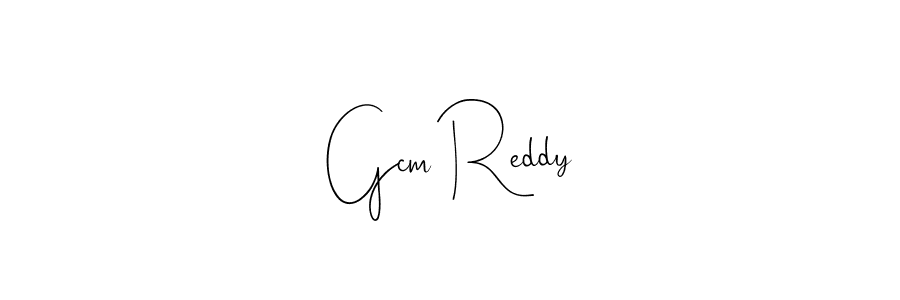 Also You can easily find your signature by using the search form. We will create Gcm Reddy name handwritten signature images for you free of cost using Andilay-7BmLP sign style. Gcm Reddy signature style 4 images and pictures png