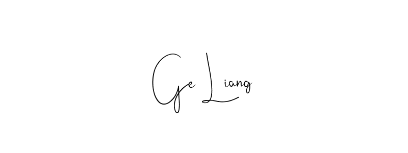 Design your own signature with our free online signature maker. With this signature software, you can create a handwritten (Andilay-7BmLP) signature for name Ge Liang. Ge Liang signature style 4 images and pictures png