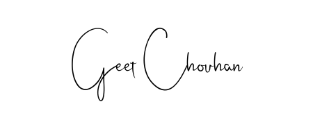Designed for modern professionals: Geet Chouhan name signature crafted with Andilay-7BmLP script. Ready for digital PDF workflows. Geet Chouhan signature style 4 images and pictures png