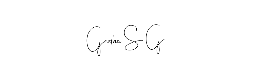 Similarly Andilay-7BmLP is the best handwritten signature design. Signature creator online .You can use it as an online autograph creator for name Geetha S G. Geetha S G signature style 4 images and pictures png