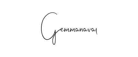 Designed for modern professionals: Gemmanaval name signature crafted with Andilay-7BmLP script. Ready for digital PDF workflows. Gemmanaval signature style 4 images and pictures png