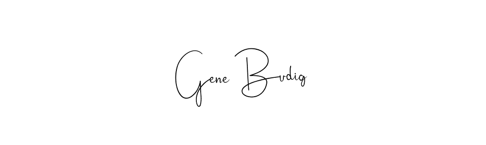 How to make Gene Budig signature? Andilay-7BmLP is a professional autograph style. Create handwritten signature for Gene Budig name. Gene Budig signature style 4 images and pictures png