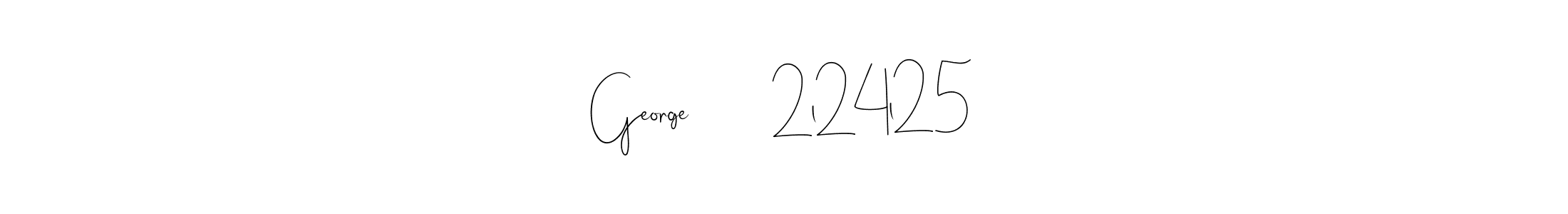 Design your own signature with our free online signature maker. With this signature software, you can create a handwritten (Andilay-7BmLP) signature for name George         2l24l25. George         2l24l25 signature style 4 images and pictures png