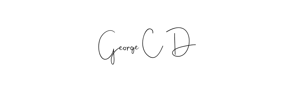 This is the best signature style for the George C D name. Also you like these signature font (Andilay-7BmLP). Mix name signature. George C D signature style 4 images and pictures png