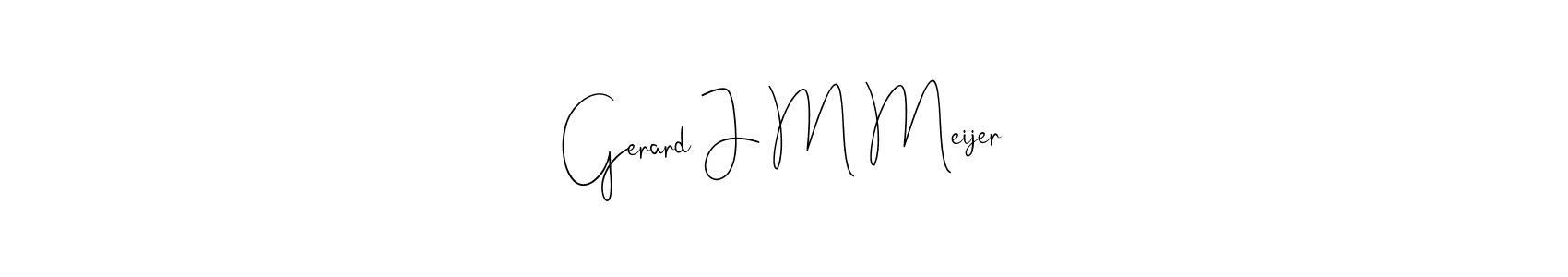 if you are searching for the best signature style for your name Gerard J M Meijer. so please give up your signature search. here we have designed multiple signature styles  using Andilay-7BmLP. Gerard J M Meijer signature style 4 images and pictures png