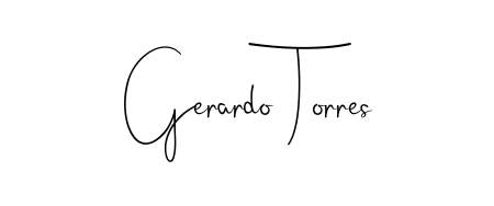 The Andilay-7BmLP typeface gives name Gerardo Torres a refined look. Suitable for certificates, diplomas, and official verification. Gerardo Torres signature style 4 images and pictures png