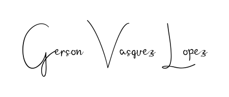 Discover the perfect balance of readability and style for Gerson Vasquez Lopez with Andilay-7BmLP font. Create your dream signature today. Gerson Vasquez Lopez signature style 4 images and pictures png
