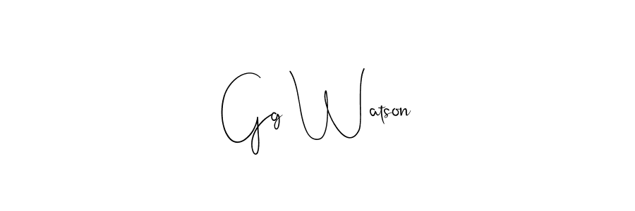 Andilay-7BmLP is a professional signature style that is perfect for those who want to add a touch of class to their signature. It is also a great choice for those who want to make their signature more unique. Get Gg Watson name to fancy signature for free. Gg Watson signature style 4 images and pictures png