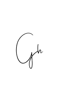 Make a beautiful signature design for name Gh. With this signature (Andilay-7BmLP) style, you can create a handwritten signature for free. Gh signature style 4 images and pictures png