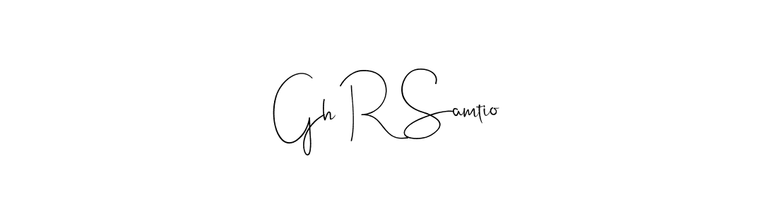 Use a signature maker to create a handwritten signature online. With this signature software, you can design (Andilay-7BmLP) your own signature for name Gh R Samtio. Gh R Samtio signature style 4 images and pictures png