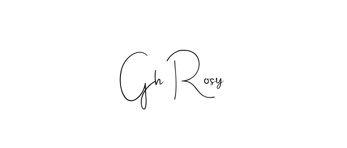 This is the best signature style for the Gh Rosy name. Also you like these signature font (Andilay-7BmLP). Mix name signature. Gh Rosy signature style 4 images and pictures png