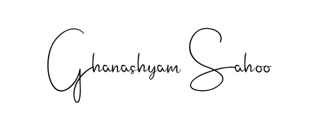 The best way (Andilay-7BmLP) to make a short signature is to pick only two or three words in your name. For converting this name Ghanashyam Sahoo. Ghanashyam Sahoo signature style 4 images and pictures png