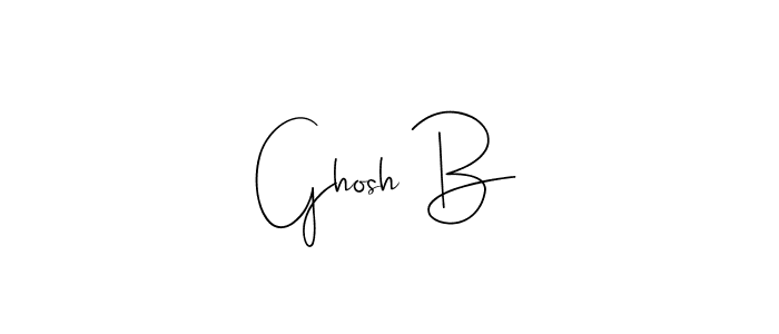 The best way (Andilay-7BmLP) to make a short signature is to pick only two or three words in your name. The name Ghosh B include a total of six letters. For converting this name. Ghosh B signature style 4 images and pictures png