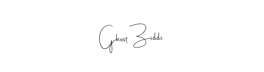 Create a beautiful signature design for name Ghost Ziddi. With this signature (Andilay-7BmLP) fonts, you can make a handwritten signature for free. Ghost Ziddi signature style 4 images and pictures png