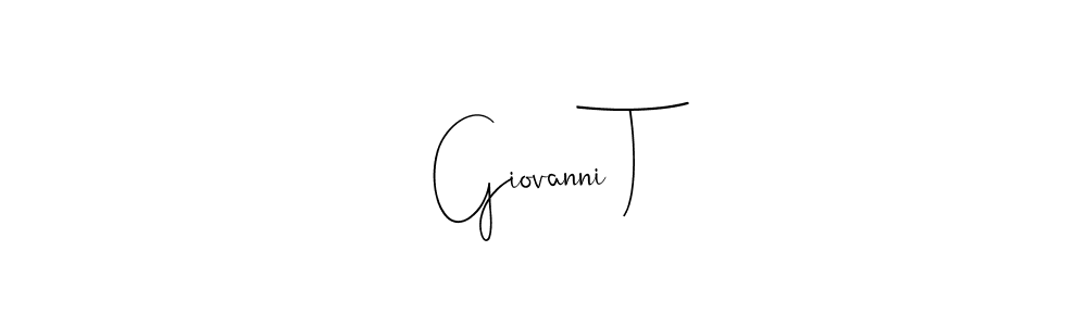 Make a beautiful signature design for name Giovanni T. Use this online signature maker to create a handwritten signature for free. Giovanni T signature style 4 images and pictures png