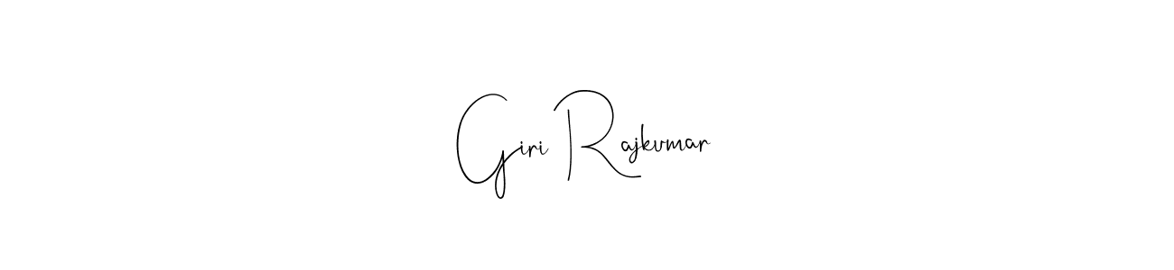 This is the best signature style for the Giri Rajkumar name. Also you like these signature font (Andilay-7BmLP). Mix name signature. Giri Rajkumar signature style 4 images and pictures png