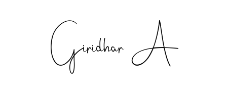 Best and Professional Signature Style for Giridhar A. Andilay-7BmLP Best Signature Style Collection. Giridhar A signature style 4 images and pictures png