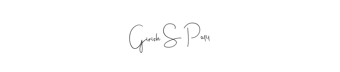 How to Draw Girish S Patil signature style? Andilay-7BmLP is a latest design signature styles for name Girish S Patil. Girish S Patil signature style 4 images and pictures png