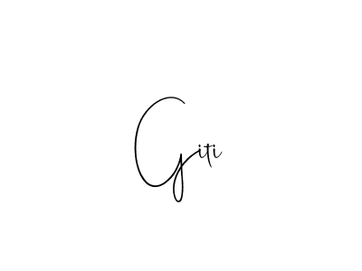 Make a beautiful signature design for name Giti. Use this online signature maker to create a handwritten signature for free. Giti signature style 4 images and pictures png