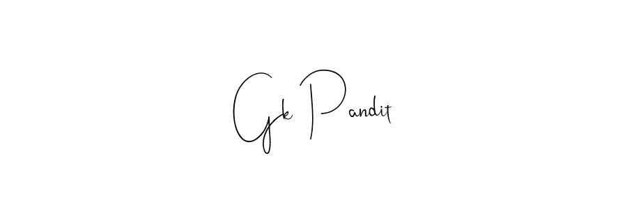 You should practise on your own different ways (Andilay-7BmLP) to write your name (Gk Pandit) in signature. don't let someone else do it for you. Gk Pandit signature style 4 images and pictures png