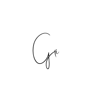 Make a beautiful signature design for name Gli. With this signature (Andilay-7BmLP) style, you can create a handwritten signature for free. Gli signature style 4 images and pictures png