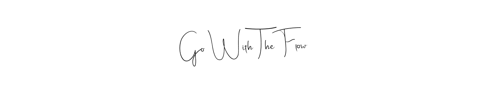 The best way (Andilay-7BmLP) to make a short signature is to pick only two or three words in your name. The name Go With The Flow include a total of six letters. For converting this name. Go With The Flow signature style 4 images and pictures png