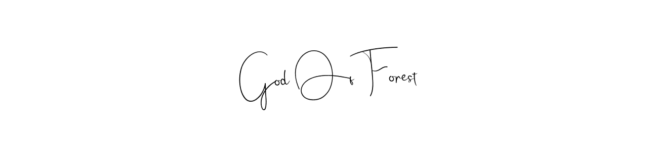 Make a beautiful signature design for name God Of Forest. With this signature (Andilay-7BmLP) style, you can create a handwritten signature for free. God Of Forest signature style 4 images and pictures png