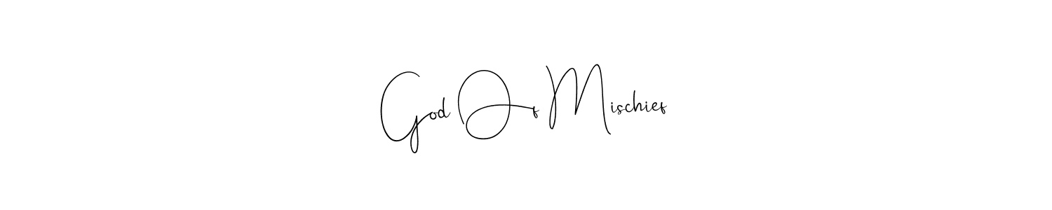 God Of Mischief stylish signature style. Best Handwritten Sign (Andilay-7BmLP) for my name. Handwritten Signature Collection Ideas for my name God Of Mischief. God Of Mischief signature style 4 images and pictures png