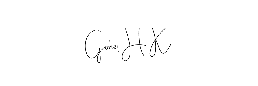 You can use this online signature creator to create a handwritten signature for the name Gohel H K. This is the best online autograph maker. Gohel H K signature style 4 images and pictures png