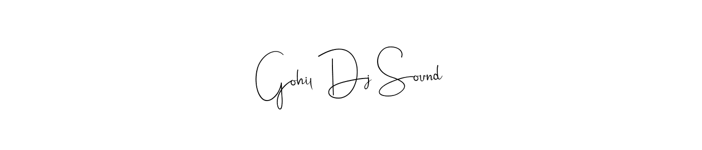 The best way (Andilay-7BmLP) to make a short signature is to pick only two or three words in your name. The name Gohil Dj Sound include a total of six letters. For converting this name. Gohil Dj Sound signature style 4 images and pictures png