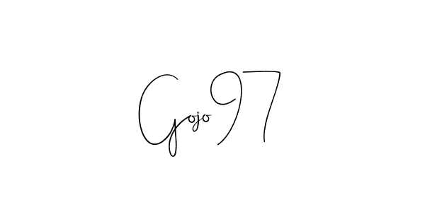 It looks lik you need a new signature style for name Gojo97. Design unique handwritten (Andilay-7BmLP) signature with our free signature maker in just a few clicks. Gojo97 signature style 4 images and pictures png