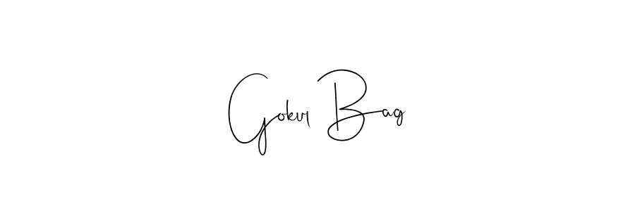 Use a signature maker to create a handwritten signature online. With this signature software, you can design (Andilay-7BmLP) your own signature for name Gokul Bag. Gokul Bag signature style 4 images and pictures png