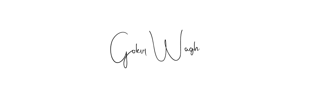 Make a beautiful signature design for name Gokul Wagh. With this signature (Andilay-7BmLP) style, you can create a handwritten signature for free. Gokul Wagh signature style 4 images and pictures png